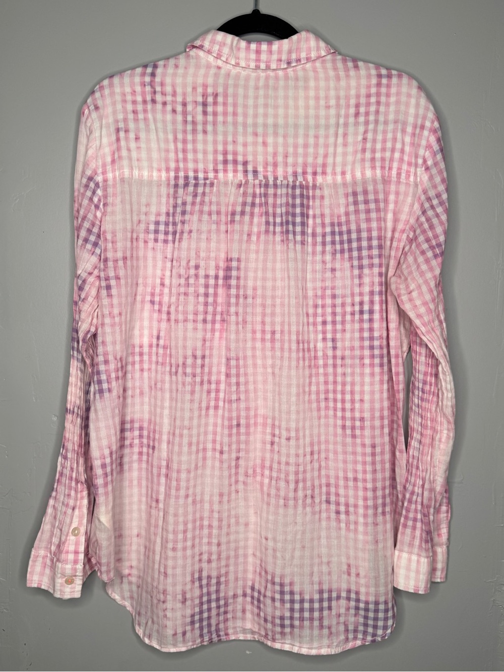 Anthropologie The Cate Classic Tie-Dye Button-down top boho western coquette - Picture 4 of 6